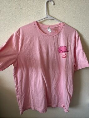 Bella Canvas Light Pink Short Sleeve Tee with Dolly Parton  Graphic